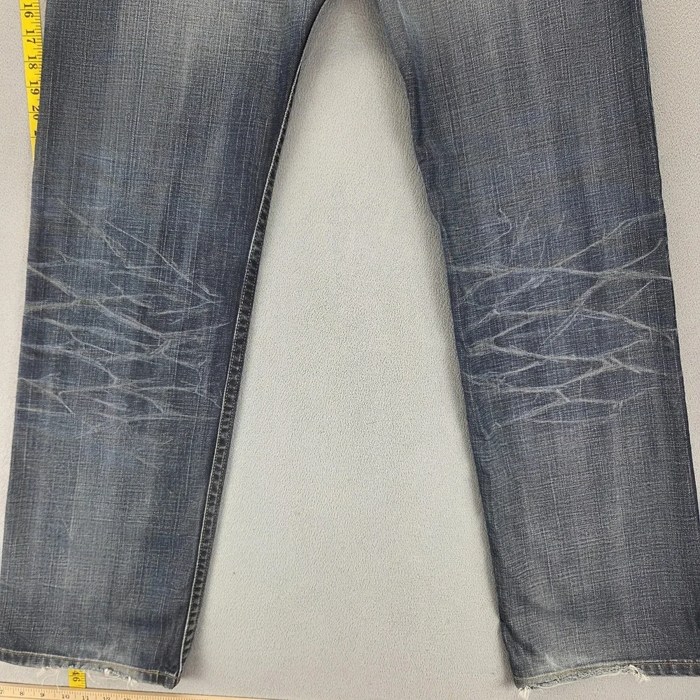 Vintage Levis Engineered Jeans Mens 34x34 Blue Star Buckle Back Honeycomb
